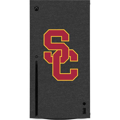 University of Southern California USC Dark Grey Logo Xbox Series X Console Skin