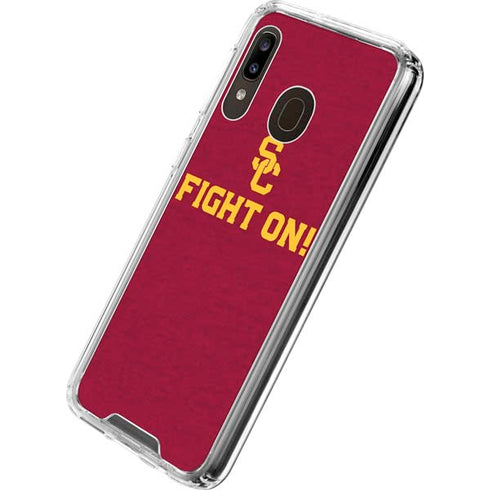 University of Southern California USC Fight On Galaxy A30 Clear Case