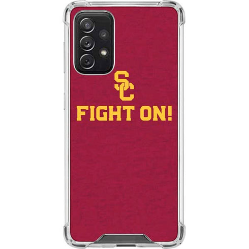 University of Southern California USC Fight On Galaxy A72 5G Clear Case