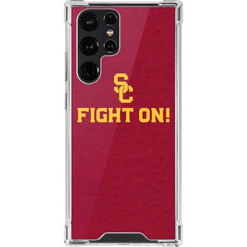 University of Southern California USC Fight On Galaxy S22 Ultra Clear Case