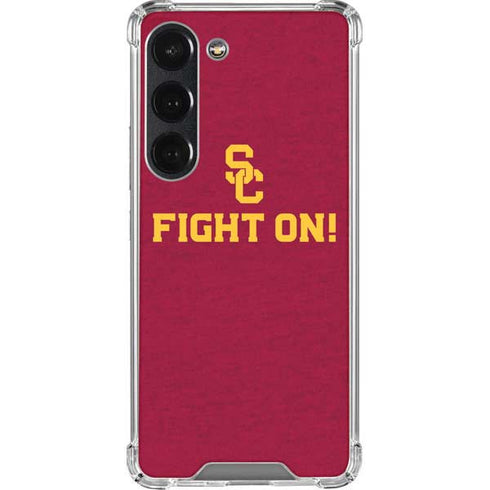 University of Southern California USC Fight On Galaxy S23 Clear Case