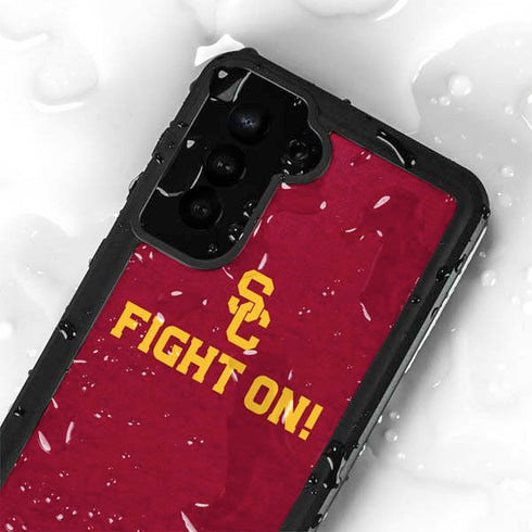 University of Southern California USC Fight On Galaxy S23 Plus Waterproof Case