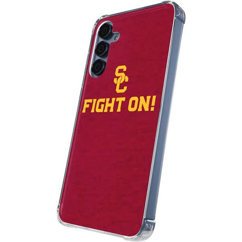 University of Southern California USC Fight On Galaxy S24 Clear Case