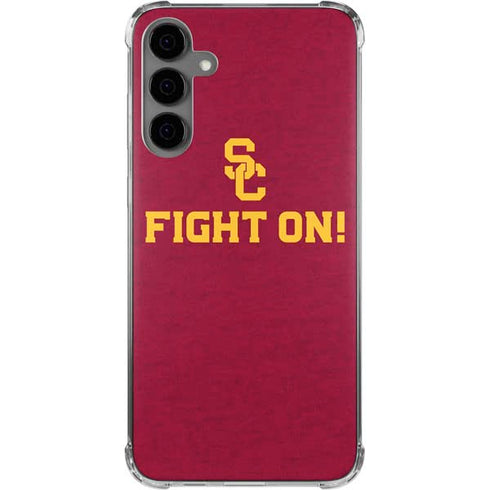 University of Southern California USC Fight On Galaxy S24 Plus Clear Case