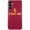 University of Southern California USC Fight On Galaxy S24 Plus Clear Case