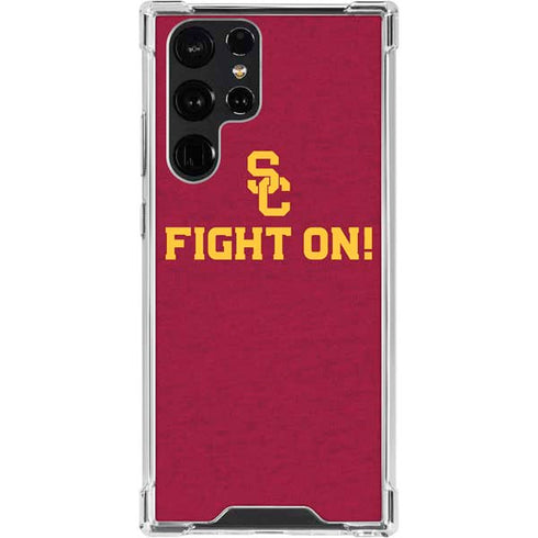 University of Southern California USC Fight On Galaxy S24 Ultra Clear Case