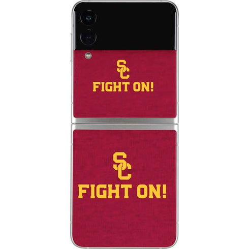 University of Southern California USC Fight On Galaxy Z Flip4 5G Skin