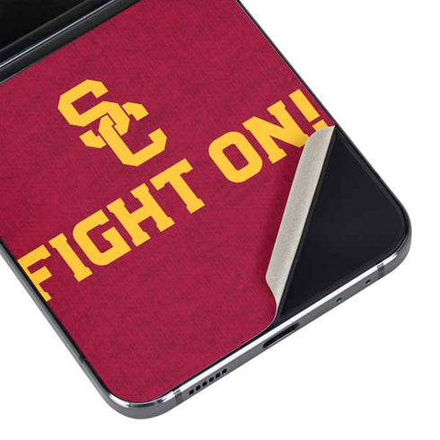 University of Southern California USC Fight On Galaxy Z Flip5 5G Skin