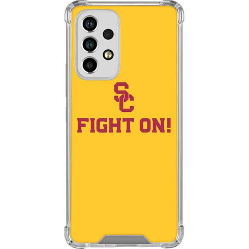 University of Southern California USC Fight On Gold Galaxy A53 5G Clear Case