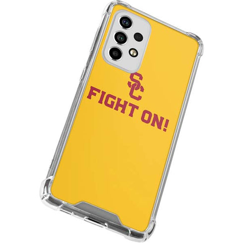 University of Southern California USC Fight On Gold Galaxy A53 5G Clear Case