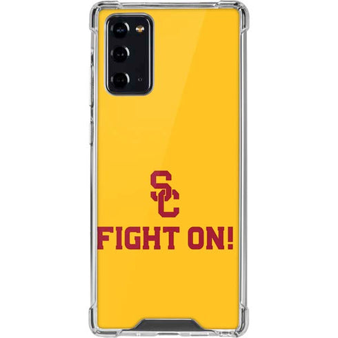University of Southern California USC Fight On Gold Galaxy Note20 5G Clear Case