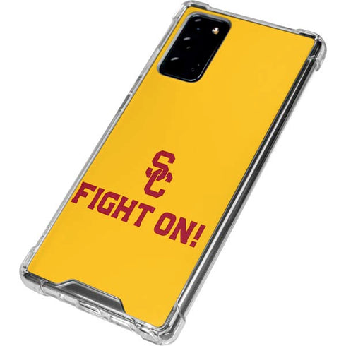 University of Southern California USC Fight On Gold Galaxy Note20 5G Clear Case