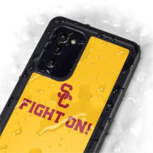 University of Southern California USC Fight On Gold Galaxy Note20 5G Waterproof Case