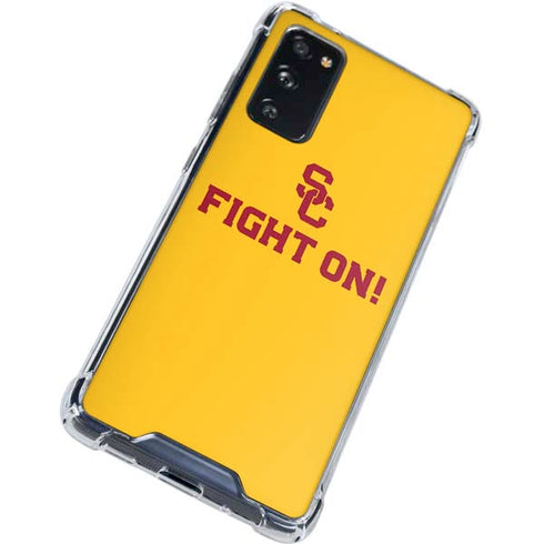 University of Southern California USC Fight On Gold Galaxy S20 FE Clear Case