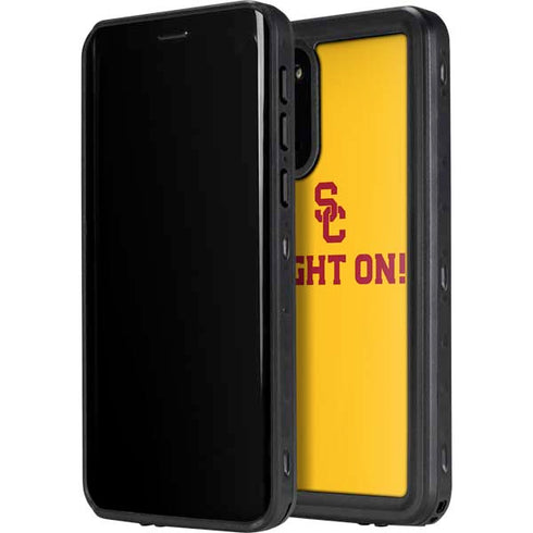 University of Southern California USC Fight On Gold Galaxy S20 Plus Waterproof Case