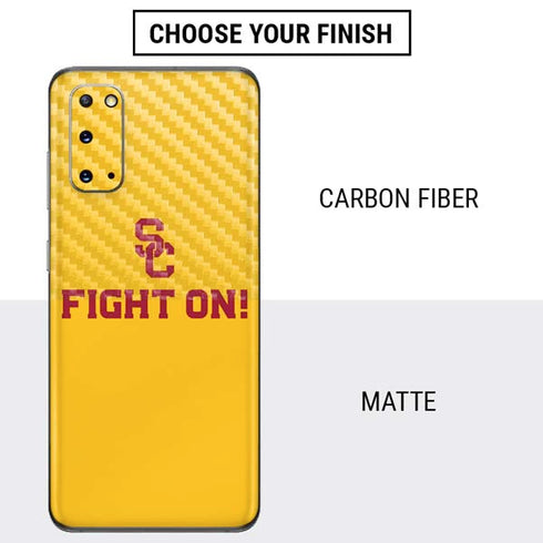 University of Southern California USC Fight On Gold Galaxy S20 Skin