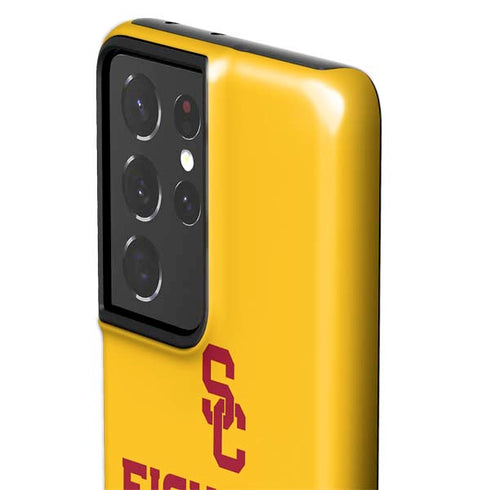 University of Southern California USC Fight On Gold Galaxy S21 Ultra 5G Pro Case