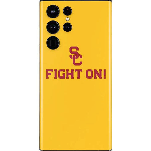University of Southern California USC Fight On Gold Galaxy S22 Ultra Skin