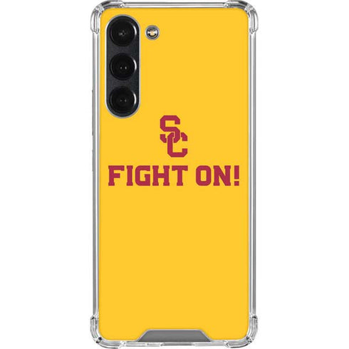 University of Southern California USC Fight On Gold Galaxy S23 Plus Clear Case