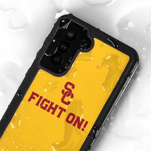 University of Southern California USC Fight On Gold Galaxy S23 Plus Waterproof Case