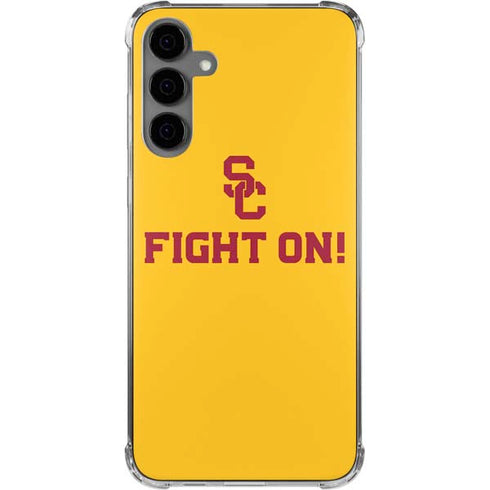 University of Southern California USC Fight On Gold Galaxy S24 Plus Clear Case