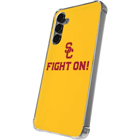 University of Southern California USC Fight On Gold Galaxy S24 Plus Clear Case