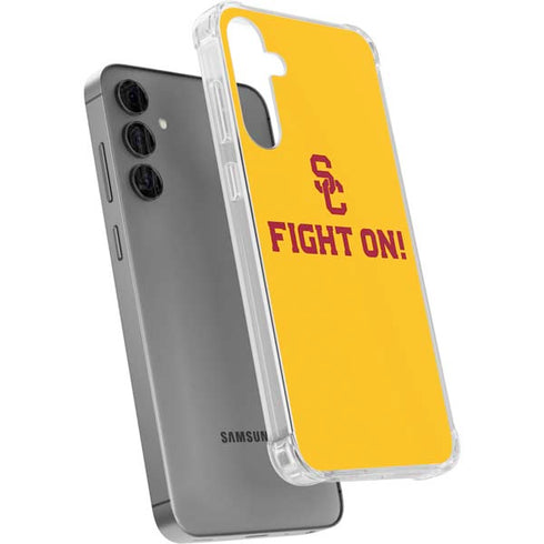University of Southern California USC Fight On Gold Galaxy S24 Plus Clear Case