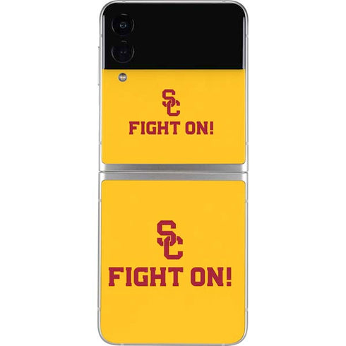 University of Southern California USC Fight On Gold Galaxy Z Flip3 5G Skin
