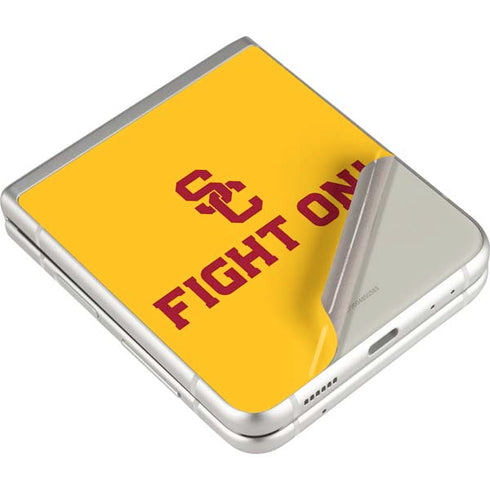 University of Southern California USC Fight On Gold Galaxy Z Flip3 5G Skin