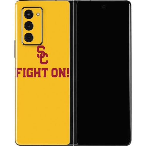 University of Southern California USC Fight On Gold Galaxy Z Fold2 5G Skin