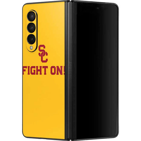 University of Southern California USC Fight On Gold Galaxy Z Fold3 5G Skin
