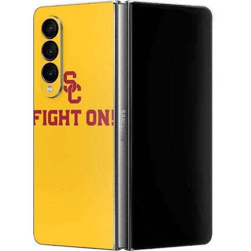 University of Southern California USC Fight On Gold Galaxy Z Fold4 5G Skin