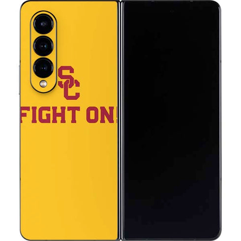 University of Southern California USC Fight On Gold Galaxy Z Fold4 5G Skin