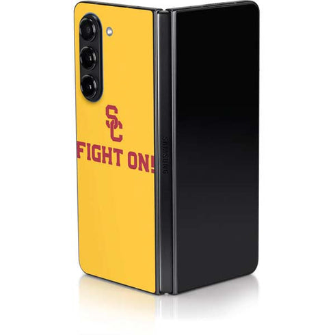 University of Southern California USC Fight On Gold Galaxy Z Fold5 5G Skin
