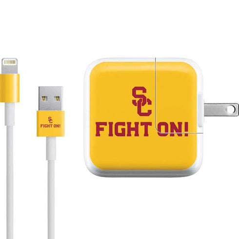 University of Southern California USC Fight On Gold iPad Charger (10W USB) Skin
