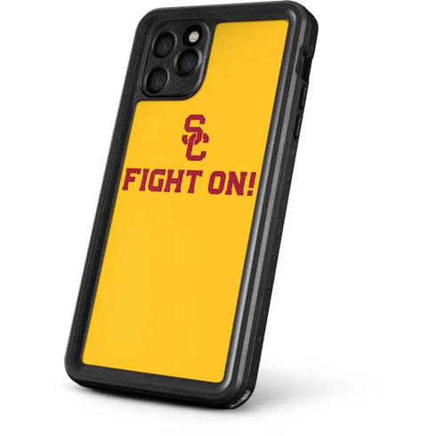 University of Southern California USC Fight On Gold iPhone 11 Pro Waterproof Case