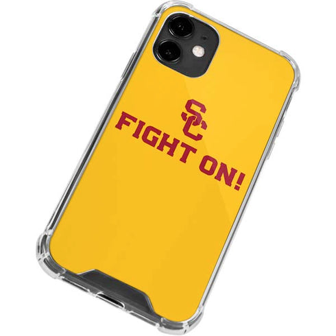 University of Southern California USC Fight On Gold iPhone 12 Mini Clear Case