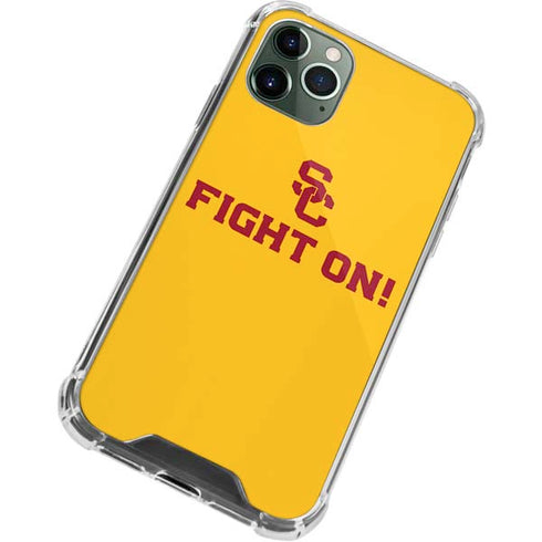 University of Southern California USC Fight On Gold iPhone 12 Pro Max Clear Case