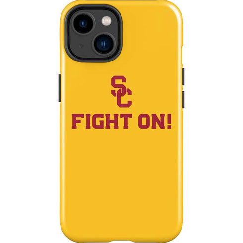 University of Southern California USC Fight On Gold iPhone 15 Plus Impact Case