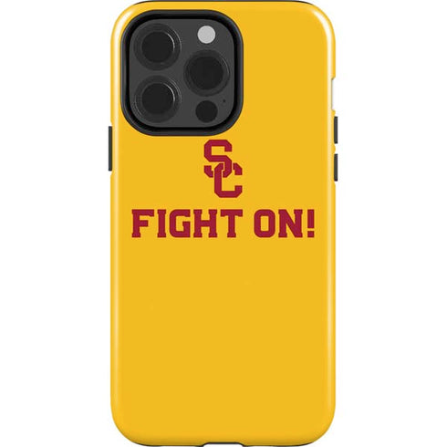 University of Southern California USC Fight On Gold iPhone 15 Pro Impact Case
