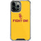 University of Southern California USC Fight On Gold iPhone 14 Pro Max Clear Case