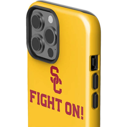 University of Southern California USC Fight On Gold iPhone 15 Pro Max Impact Case