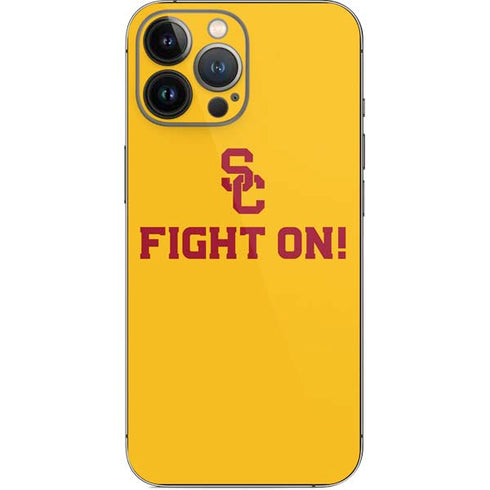 University of Southern California USC Fight On Gold iPhone 14 Pro Max Skin
