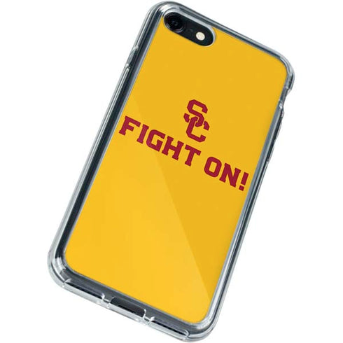 University of Southern California USC Fight On Gold iPhone SE (2nd & 3rd Gen) Clear Case