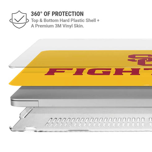 University of Southern California USC Fight On Gold MacBook Pro 16in (2019-20) Case plus Skin