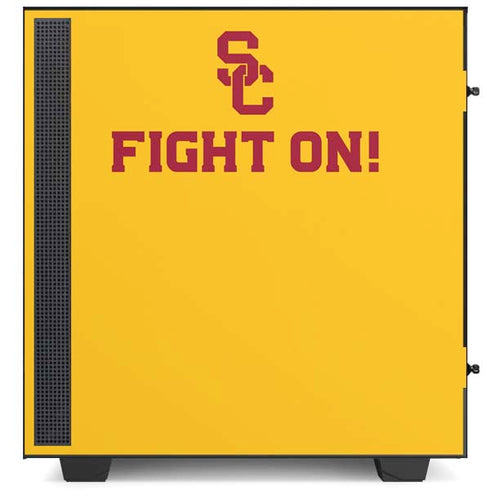 University of Southern California USC Fight On Gold NZXT H510 Compact ATX Mid-Tower Case Skin