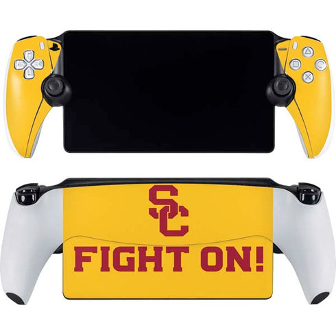 University of Southern California USC Fight On Gold PlayStation Portal Remote Player Skin
