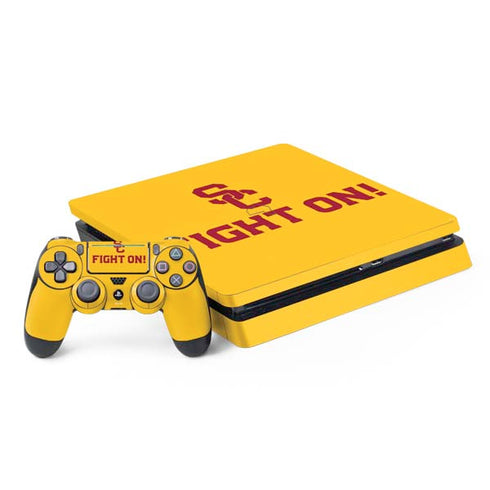 University of Southern California USC Fight On Gold PS4 Slim Bundle Skin