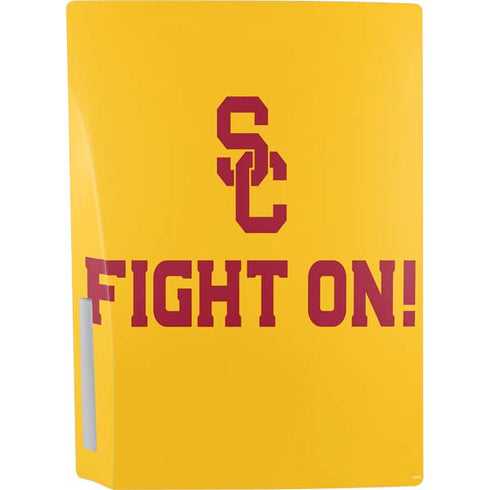 University of Southern California USC Fight On Gold PS5 Console Skin