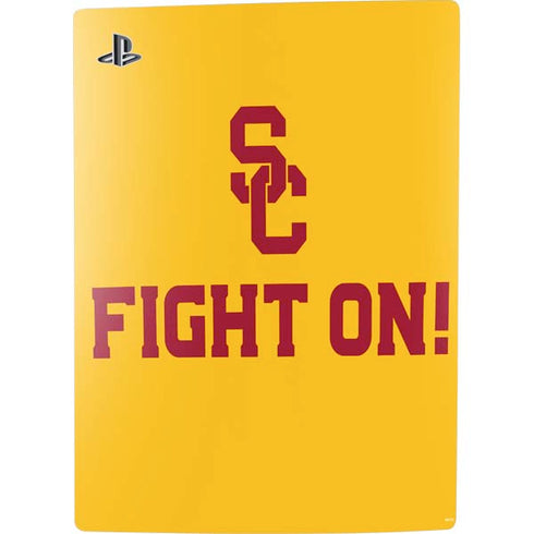 University of Southern California USC Fight On Gold PS5 Digital Edition Bundle Skin